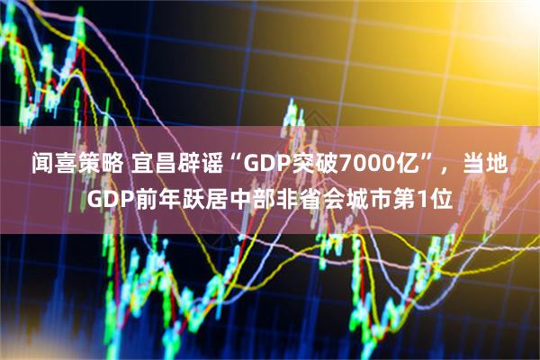 闻喜策略 宜昌辟谣“GDP突破7000亿”，当地GDP前年跃居中部非省会城市第1位